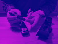 blood self test - powerpoint backgrounds